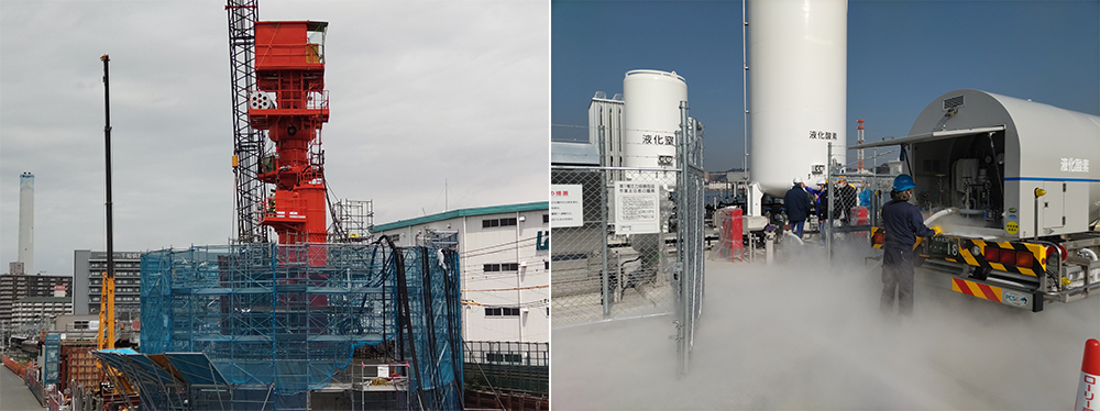 ⾼気圧環境作業(ニューマチック・ケーソン)⽤設備・機材